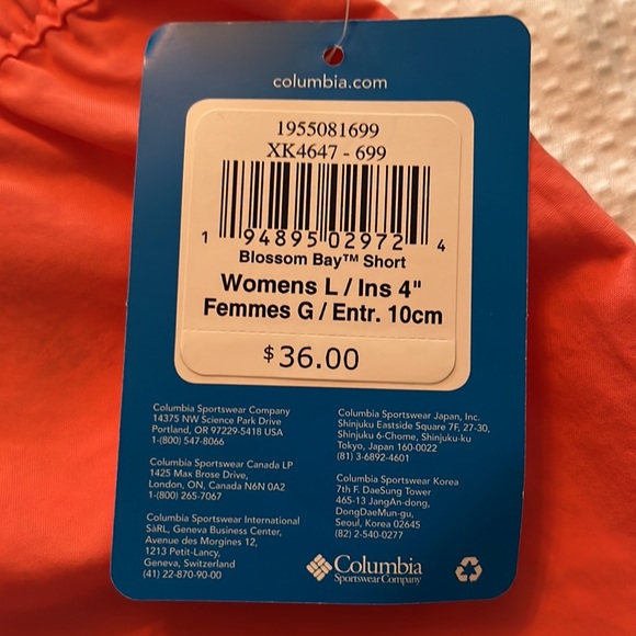 NWT Columbia Blossom Bay Shorts - Picture 4 of 5
